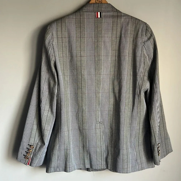 THOM BROWNE Prince of wales checked cotton-jacquard - Picture 4 of 15